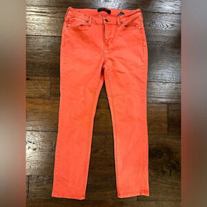 Liverpool Dark Coral Crop Skinny Jeans -size 6
